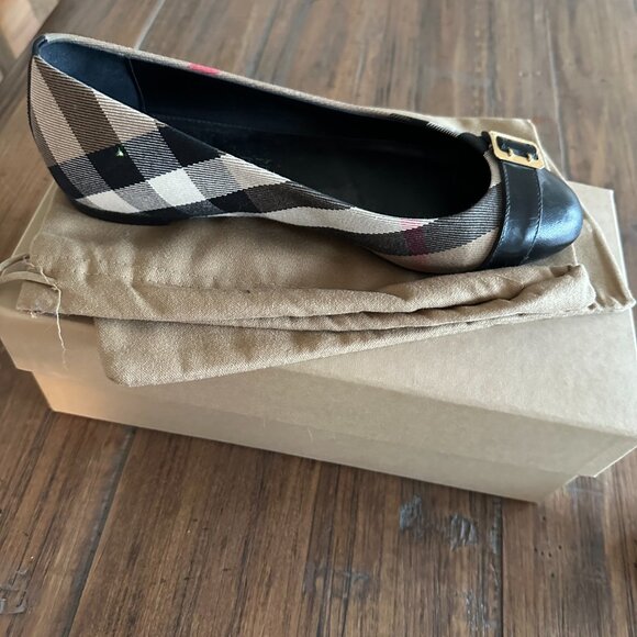 BURBERRY Housecheck Avon HC Ballerina, classic flats, Size 38 - Picture 7 of 8